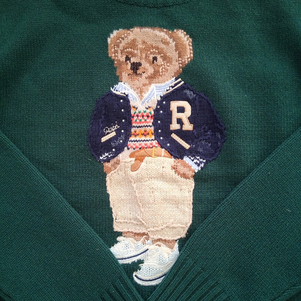 Polo Ralph Lauren Bear Wool-Cashmere Jumper NWOT - Picture 3 of 4